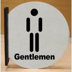 トイレ突き出し丸型プレート　16cmx18cm