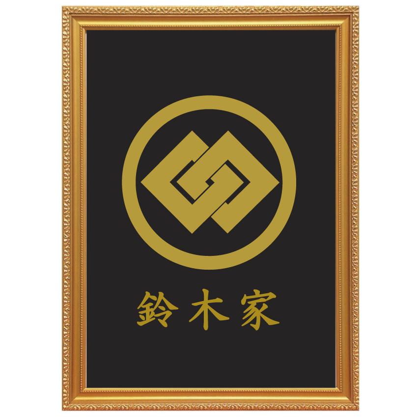 紋入り　盆　（縦四つ目丸） sinkamonplate-tate56.jpg