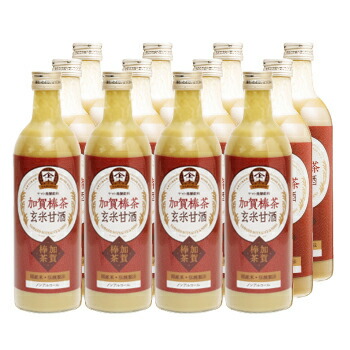 【おまとめ買い・送料無料】加賀棒茶玄米甘酒490ml 12本セット|金沢 ヤマト醤油味噌 店