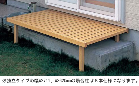 楽天市場】濡れ縁 独立タイプ 幅12尺（3620mm）奥行2尺（600mm