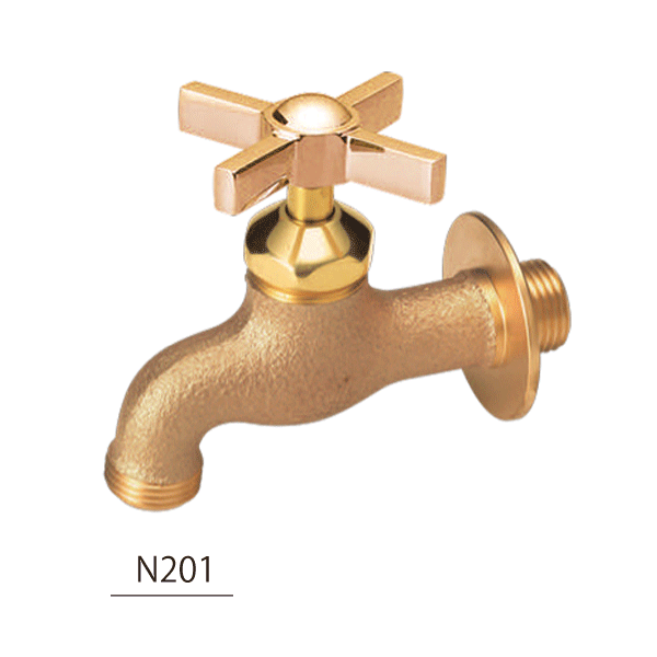 水道の栓 水栓金具 飾り付け水道の栓 ウエッジクロス N201 ニッコー 水栓柱-水まわり用品
