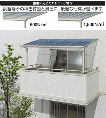楽天市場】テラス 屋根 ソラリア アール型 2.0間5尺 柱標準タイプ
