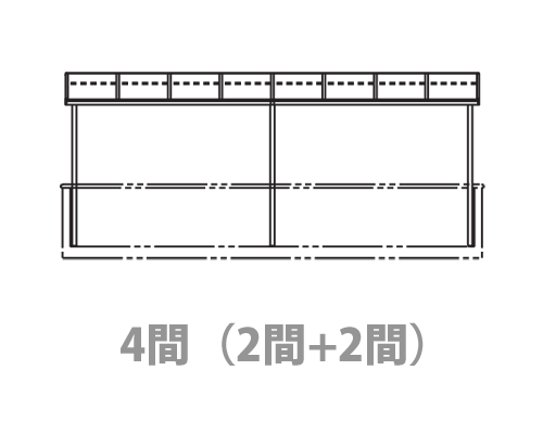 露台 物干し 躯体式露台大屋根 B印字機  ソラリア アール型 4間6尺 (かかわり合い2間+2間) 部分品箱付 ポリカ 2階 中庭大屋根 テラス-花・ガーデン・DIY-エクステリア・ガーデンファニチャー
