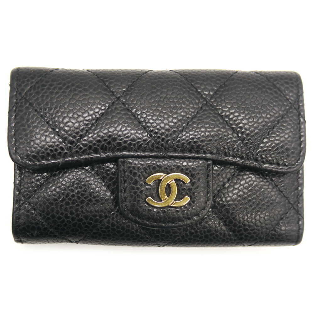 楽天市場】シャネル CHANEL マトラッセ 4連 キーケース 黒