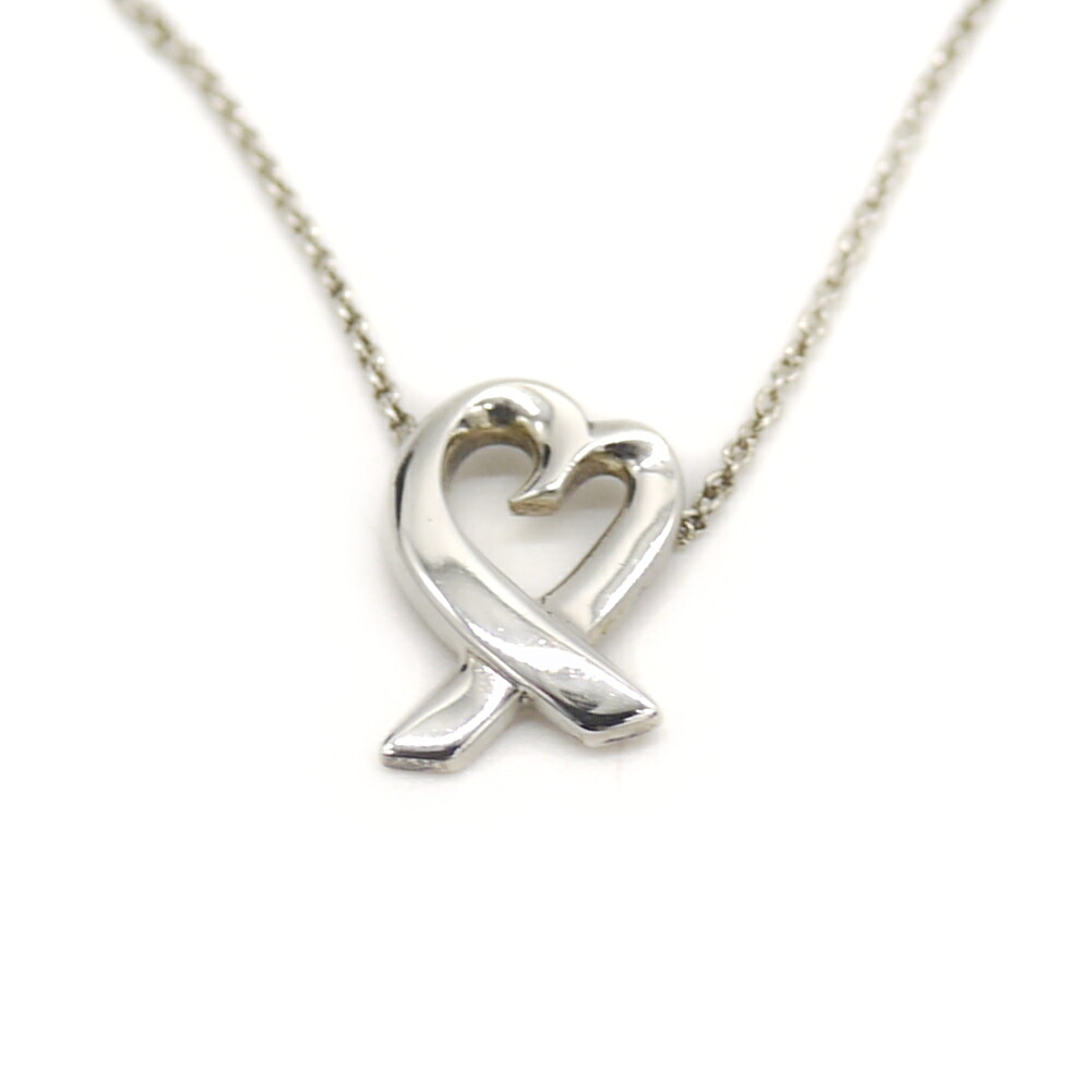 【中古】TIFFANY & Co. ティファニー パロマ・ピカソ ラビングハート ネックレス シルバー925 アズキチェーン Y04741