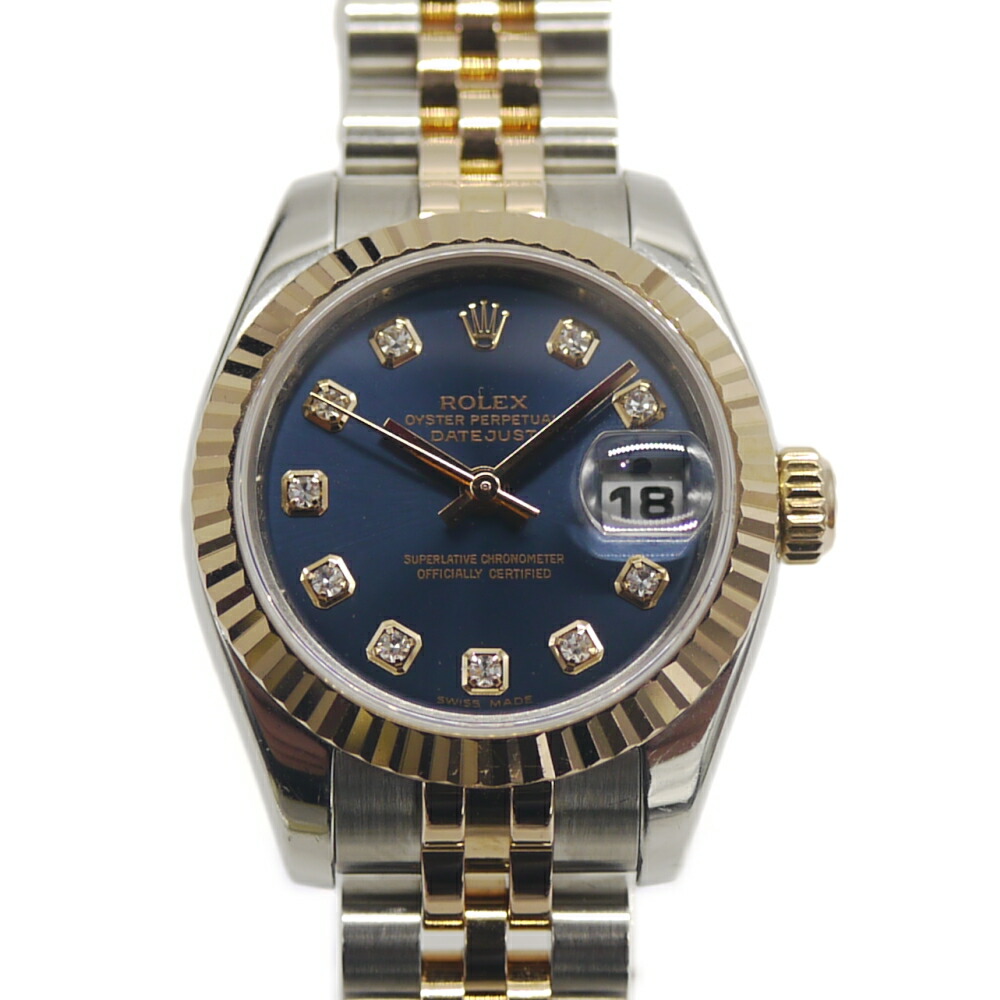楽天市場】【中古】ロレックス デイトジャスト 179173 Z番 ルーレット