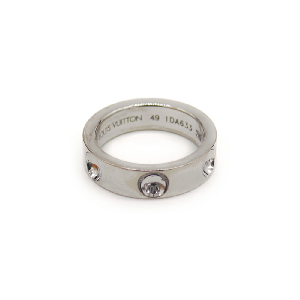 【中古】LOUIS VUITTON ルイヴィトン プティットバーグ アンプラント 18金 ホワイトゴールド 指輪 9号 49 Y05087|大和屋質店前橋三俣店店