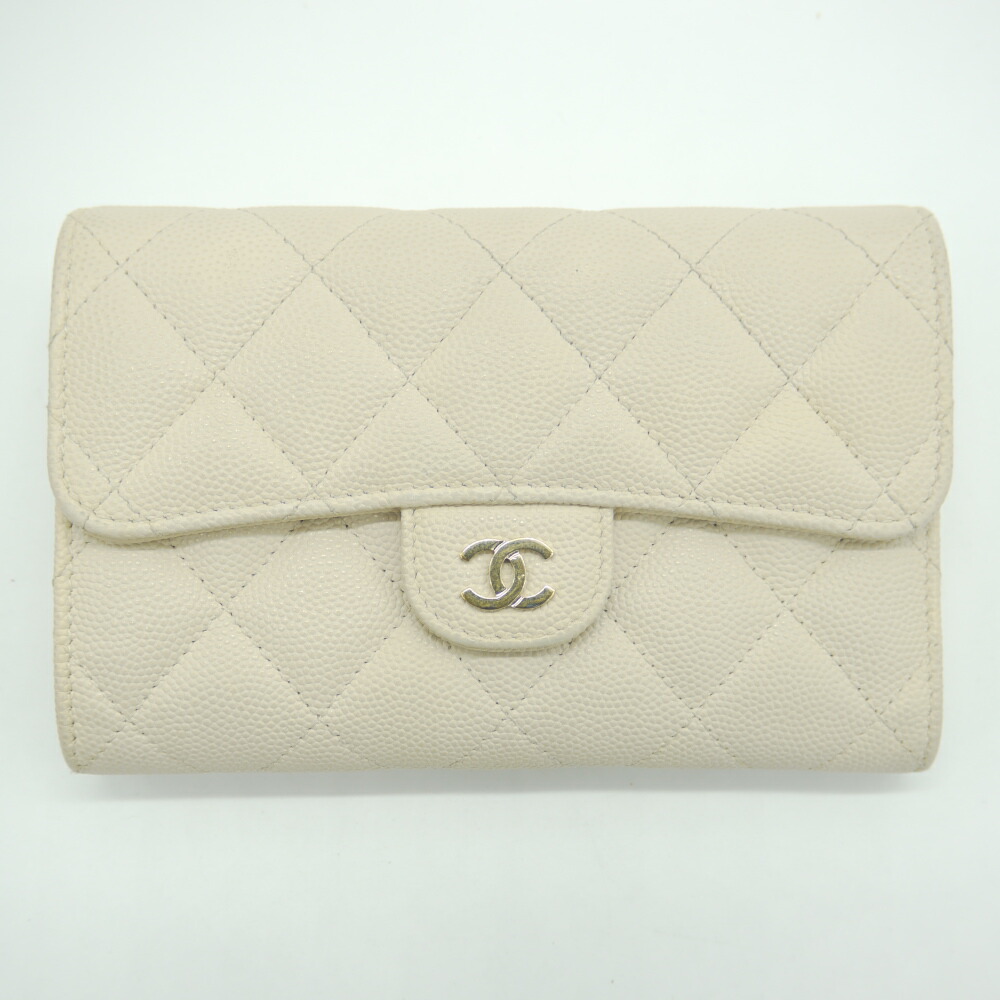 楽天市場】CHANEL ミディアム フラップ ウォレット マトラッセ
