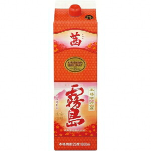 茜霧島 25度パック 1800ml 6本入り【5,000円以上送料無料】【ケース品】｜酒のやまや　店