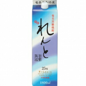 奄美大島開運酒造 奄美黒糖焼酎れんと 25度 1800ml 6本入り【5,000円以上送料無料】【ケース品】｜酒のやまや　店