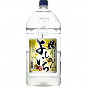 よしいち 麦 黒 20度 5000ml 4本入り【5,000円以上送料無料】【ケース品】|酒のやまや 店