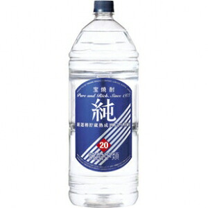 宝焼酎 純 20度 4000ml エコペット 4本入り【5,000円以上送料無料】 【ケース品】