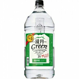 鏡月グリーン 特発ボトル 25度 4000ml 4本入り【5,000円以上送料無料】 【ケース品】