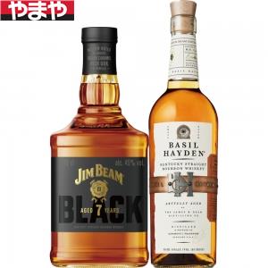 【送料無料】 ジムビーム ブラック&ベイゼルヘイデン アメリカンバーボンセット 43度【カタログ掲載品】 【他商品同時購入不可】