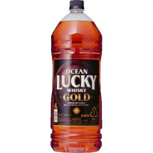 オーシャン ラッキーゴールド 4000ml 37度 4本入り【5,000円以上送料無料】 【ケース品】