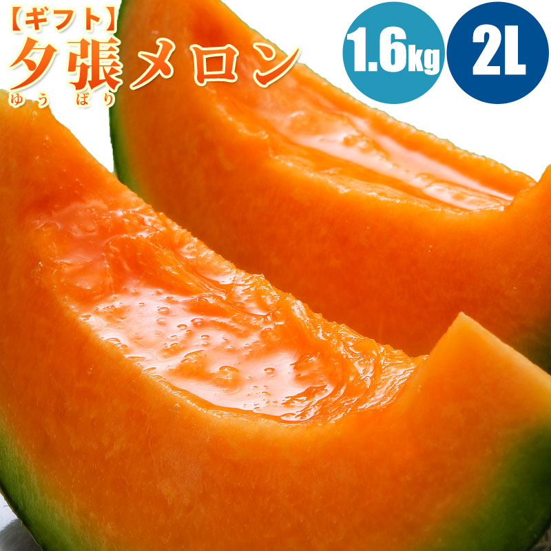 【予約】 夕張メロン 1.6kg (2Lサイズ) 1玉/2玉/3玉/4玉/5玉 共撰・優の夕張メロン 北海道メロン 旬のフルーツの贈り物 フルーツ 果物
