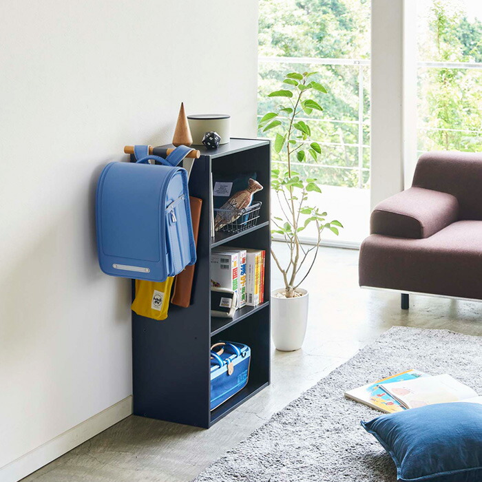 楽天市場 山崎実業 カラーボックス横 ランドセル リュックハンガー リン Rin ランドセルハンガー リュック 収納ハンガー バッグハンガー カラーボックス バッグ 子供 収納 収納雑貨 フック シンプル 白 黒 ブラウン ナチュラル 天然木 5318 5319 Yamazaki タワー