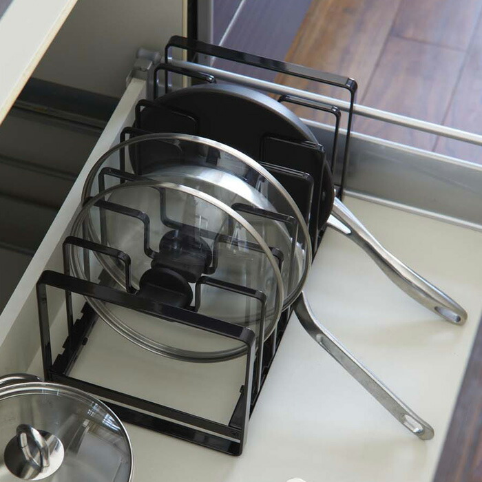 Tower キッチン整理用品 鍋 なべ 蓋置き 鍋蓋 フライパン ラック 調理器具 収納 キッチン収納 キッチンラック 収納ラック 収納スタンド  おしゃれ シンプル 2280 2281 山崎実業 YAMAZAKI タワーシリーズ キッチン整理用品