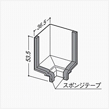 樹脂系バスパネル部材 カウンター見切用入隅 ペイルピンク 1箱5個価格