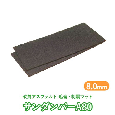 楽天市場】遮音・制振マット 「サンダンパーA80」 厚さ8mm×455mm