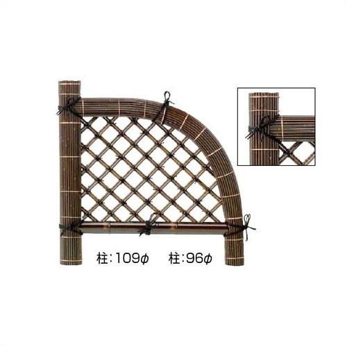 マラソン開催中 タカショー　光悦寺垣　「合成竹巻虎光悦寺垣　4尺」[W1200mm×H1000mm]