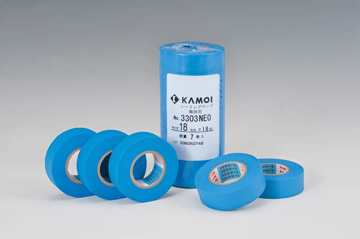 カモ井　躯体用シーリングテープ　3303neo 18mm×18m カモ井加工紙 マスキングテープ 3303-EV 18m＜躯体用 シーリング
