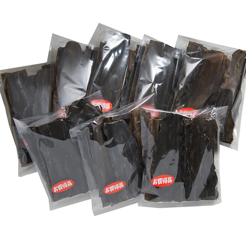 【送料無料】お徳用!北海道産 稚内 天然 高級 利尻昆布 1等級(お手軽使い切り100g×8パック)|昆布・鰹節職人 山崎屋