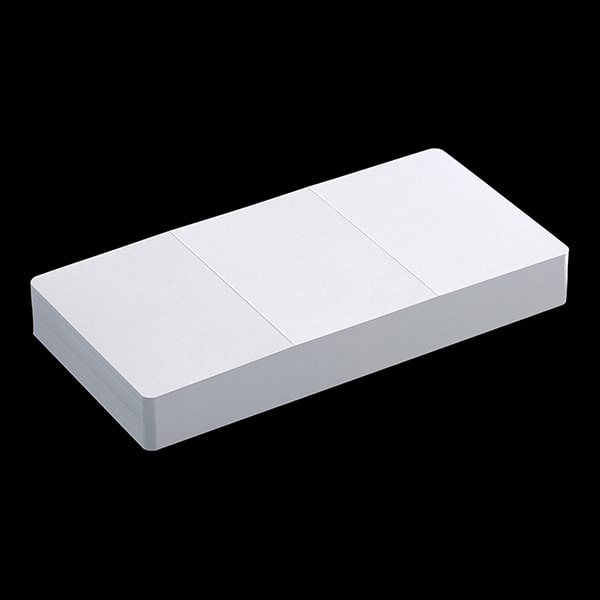 山櫻 三折カード 2号 ケント S(並口) 0.360mm厚 100枚 挨拶状用 309×154mm 角丸 白 無地 00311002-0100