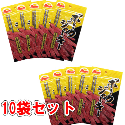 谷貝食品「お肉屋さんのポークジャーキー」 100g × 10袋 楽天市場】【お肉屋さんのポークジャーキー/100g】おつまみ 珍味