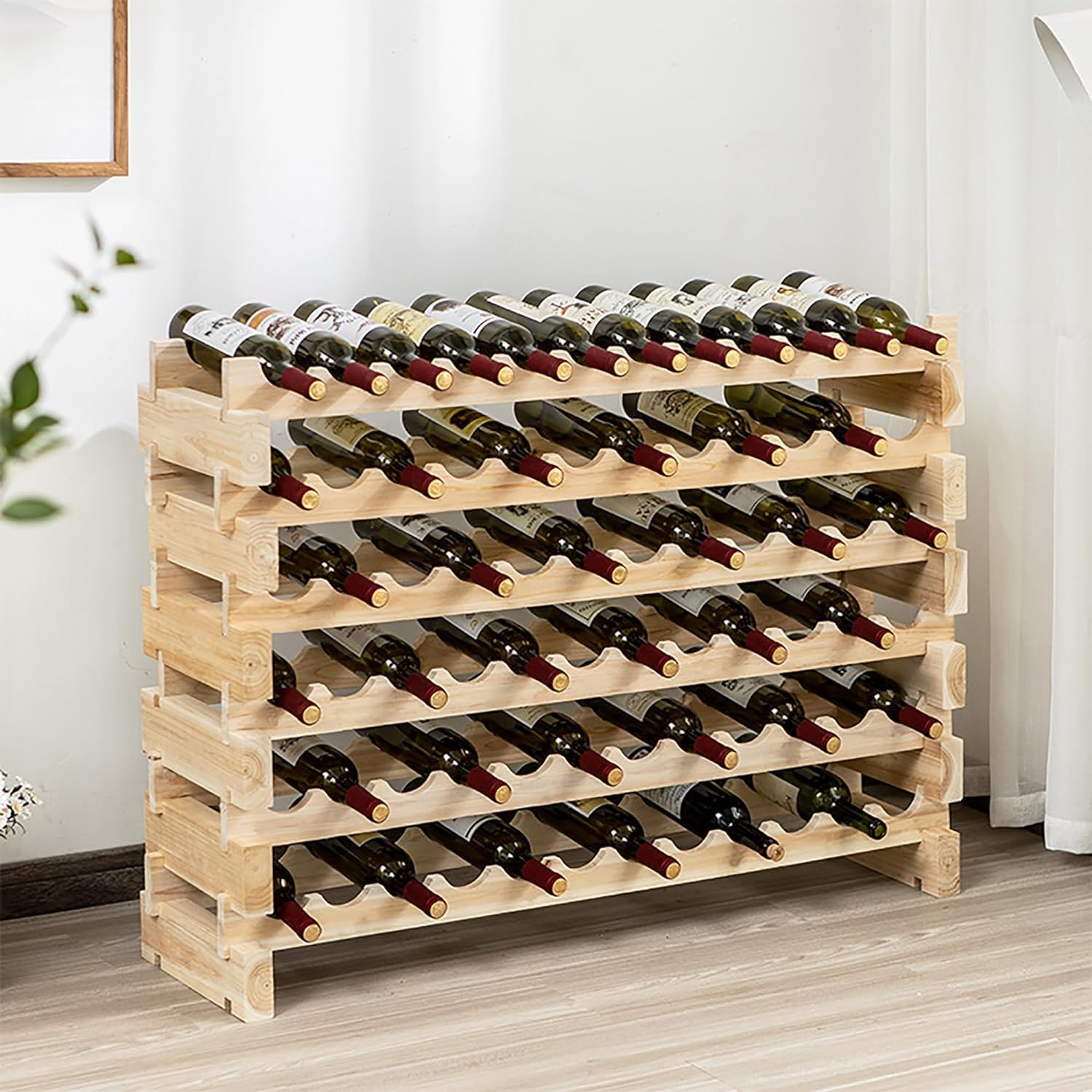 ブドウ酒仕合わせ ブドウ酒保持者 ワインボトルホルダー 高さ約81コマーシャル ブドウ酒棚 三鞭酒保持者 72本納める ブドウ酒照明ランプ ブドウ酒記憶装置 ブドウ酒照明ランプ シェルフボトルラック 待ち合い所赤ちょうちん、赤ちょうちんなどに置 独立独行式 55x28x114珊 81X28X114cm-55X28X114cm