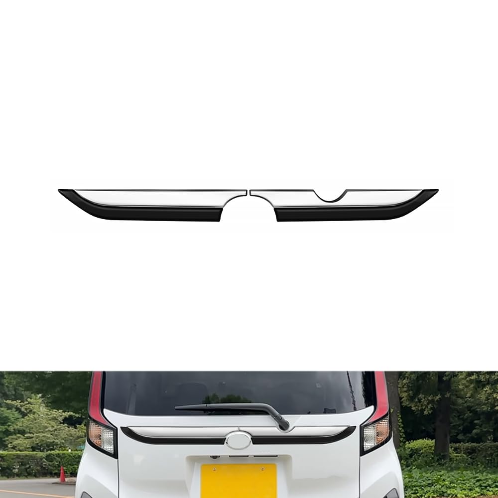 ダイハツ ムーヴ LA850 LA860S型 対応 バックドアガーニッシュ リアエンブレムガーニッシュ エアロパーツ ドレスアップ ABS製 車種専用設計 ダイハツ ムーヴ LA850 LA860S アクセサリー 外装 カスタムパーツ 2p