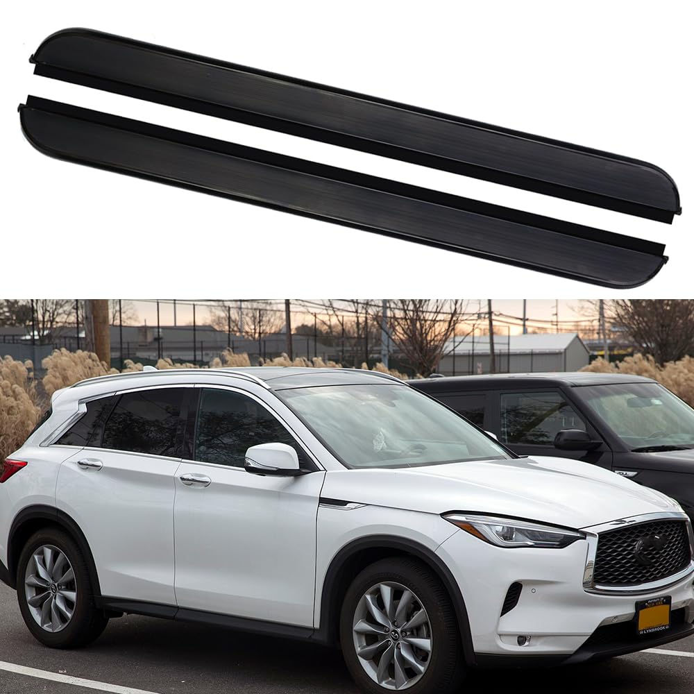 サイドステップ ランニングボード ナーフバー サイドペダルプロテクター インフィニティ QX50 J55 2019-2024用 2個入り