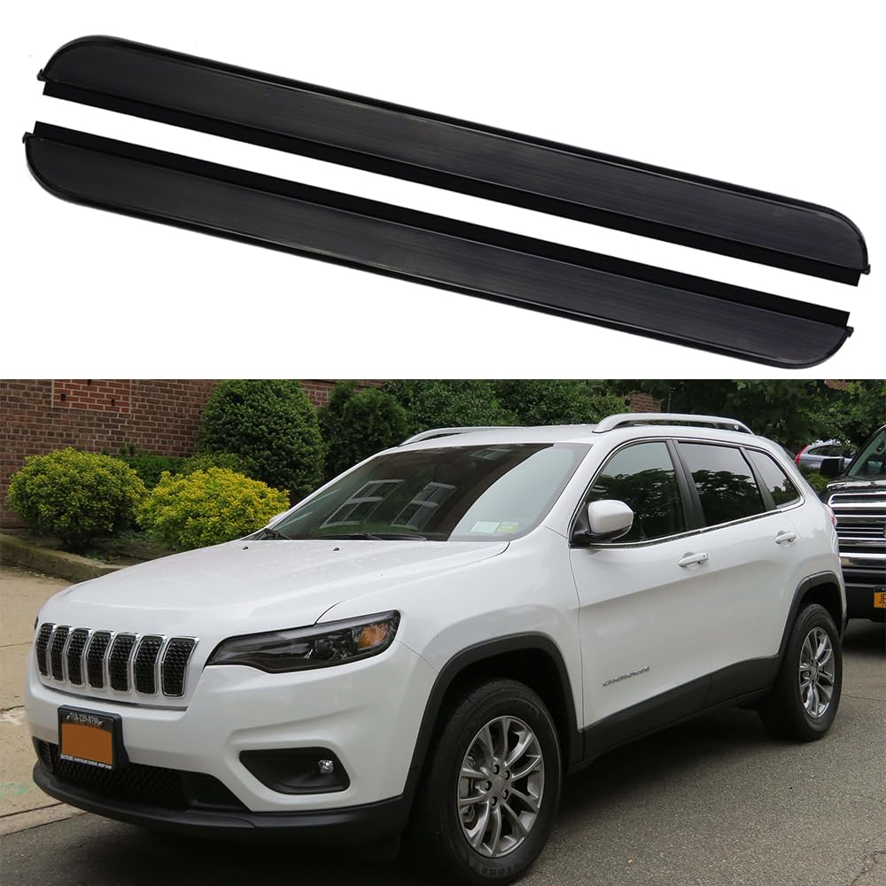 サイドステップ ランニングボード ナーフバー サイドペダルプロテクター 2個 Jeep Cherokee 2014-2023用