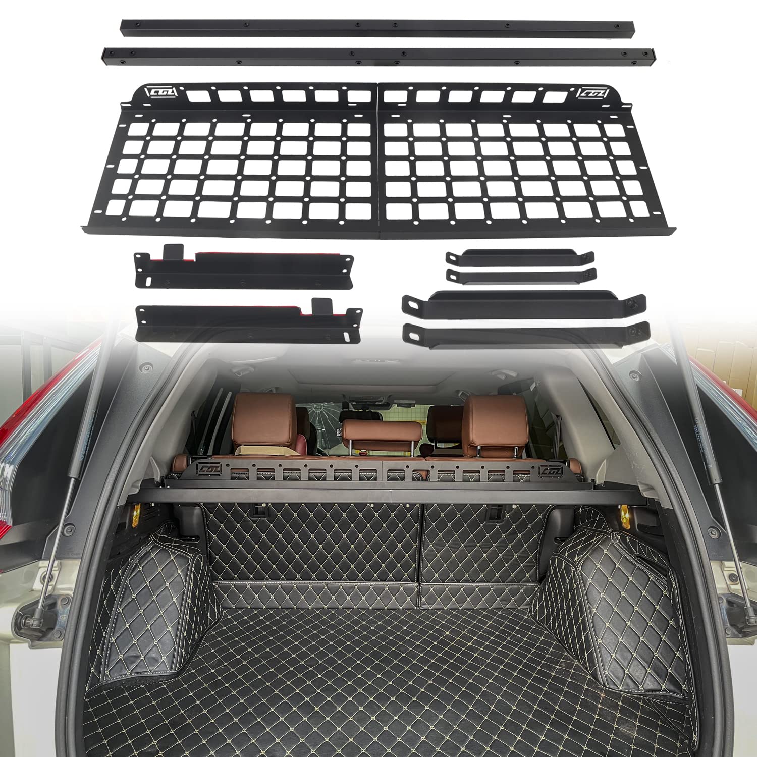 ホンダCR-V RW1/2/RT5/6型 2018.08-2022.08に適用リアトランク収納ラック 拡張棚 荷物棚 耐重 スペース活用 無加工 簡単取付 吊り下げ収納 10pcs
