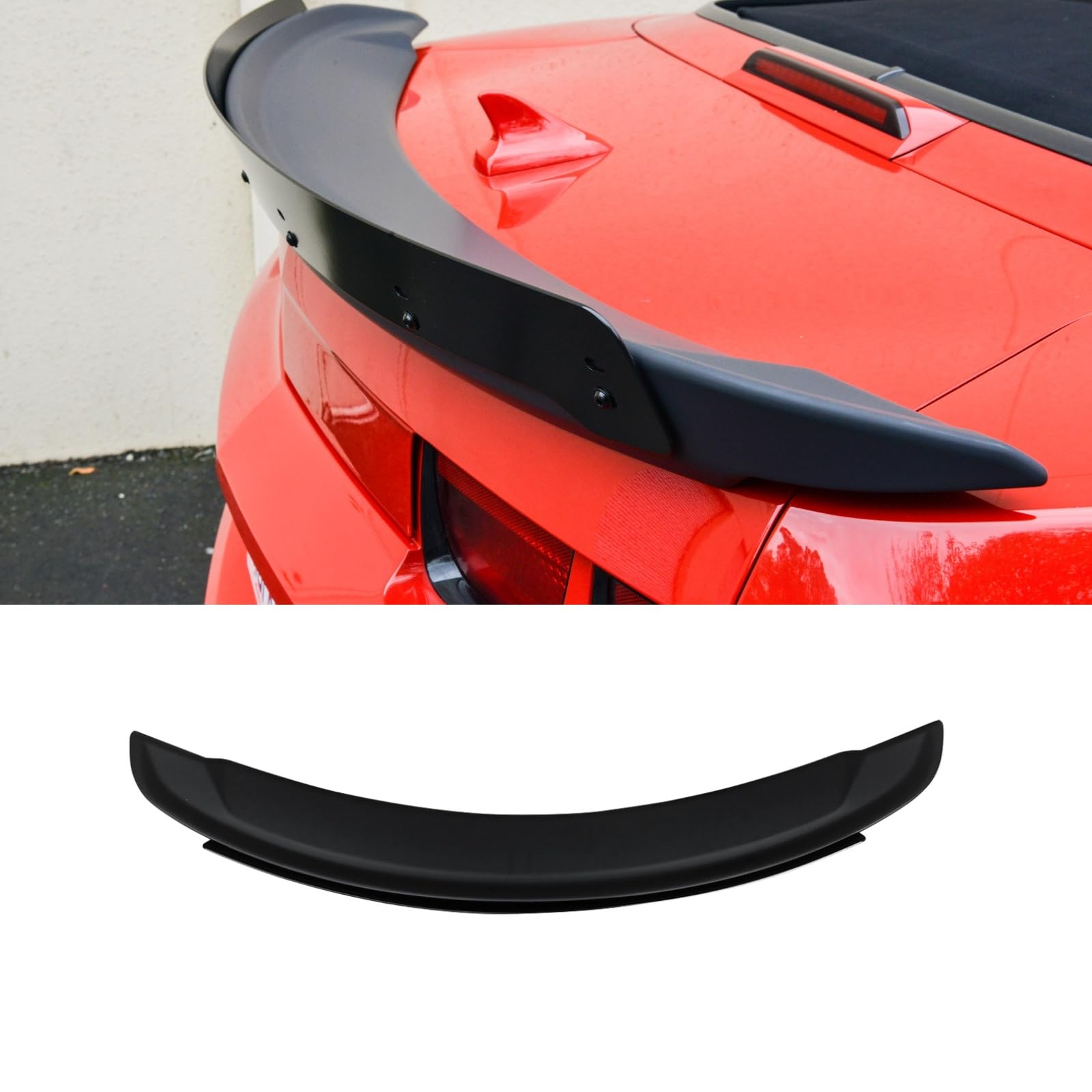リアスポイラー 2014-2015 シボレー カマロ 車種専用 リアウイング トランクスポイラー リアアンダースポイラー ZL1 Style ABS製 艶消し黒 塗装済み エアロパーツ ガーニッシュ カーアクセサリー