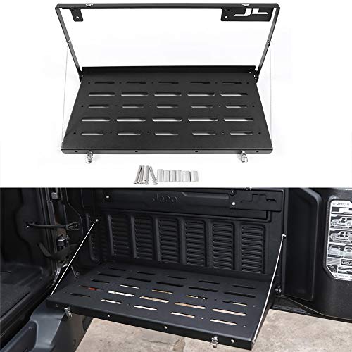 テールゲートテーブル ジープ ラングラー（Jeep Wrangler）JL 2018 2019 2020 2021 2022 2023 2024 折りたたみ式シェルフラック 荷物ホルダー キャリア｜ヤナオレンジショップ