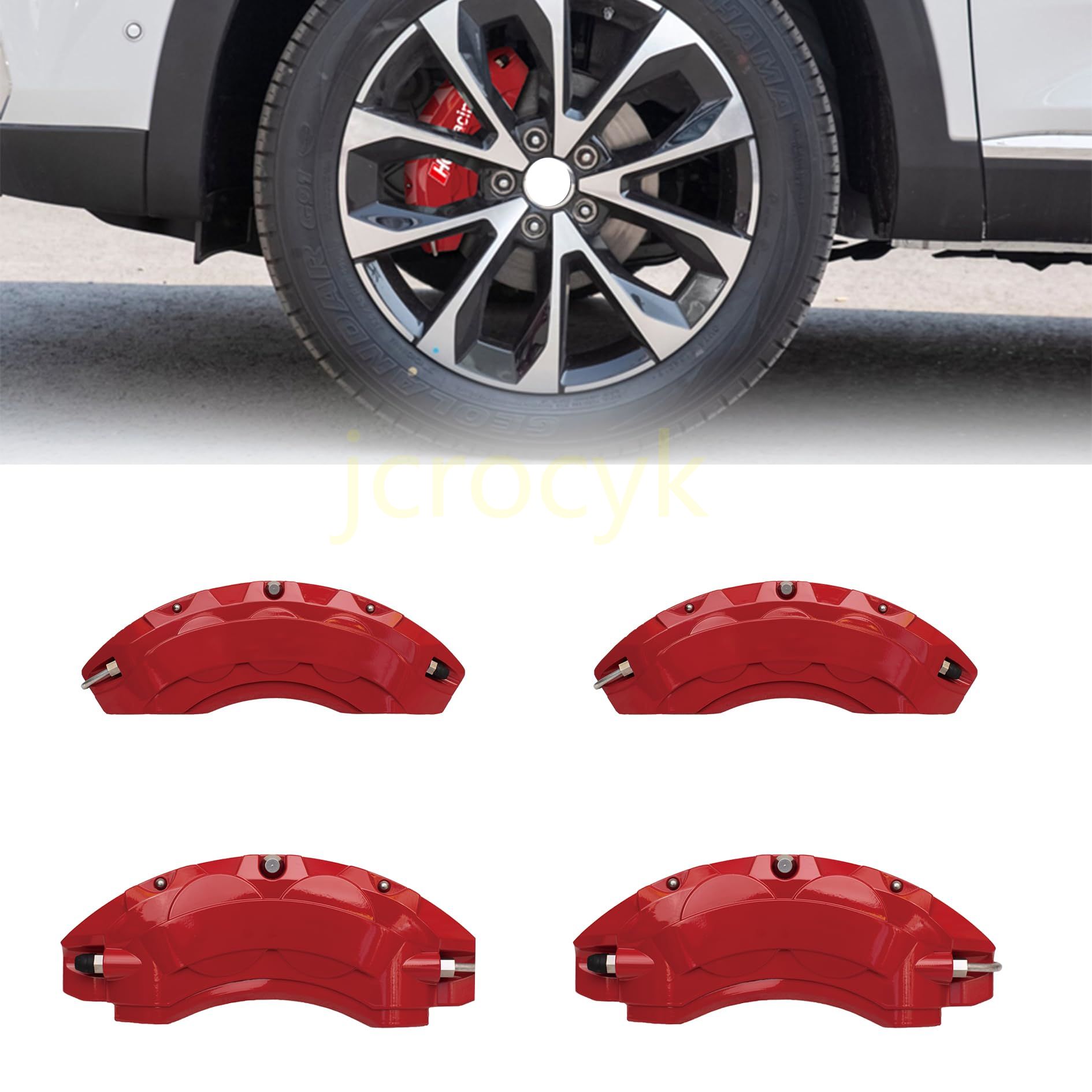 カスタム キャリパーカバー ホンダシビック FL系 高品質アルミ製 ブレーキキャリパーカバー 車種専用設計 フロント&リア 4点セット【前輪後輪キャリパーの写真をお願いし送信】