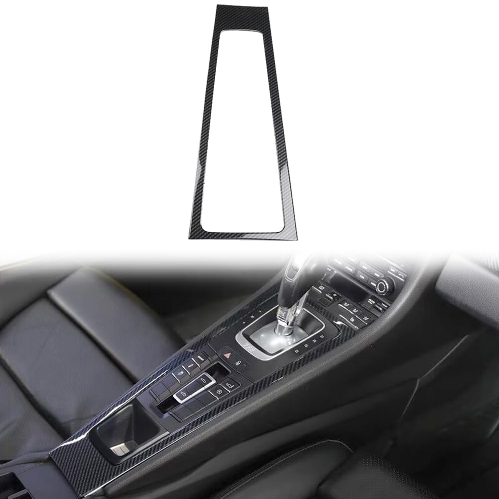 ポルシェ911 991型 2011~2019 に適合 ギアシフトパネル センターコンソール スイッチパネルカバー 内装ガーニッシュ アクセサリー パーツ 傷防止 カーボン調 Bモデル