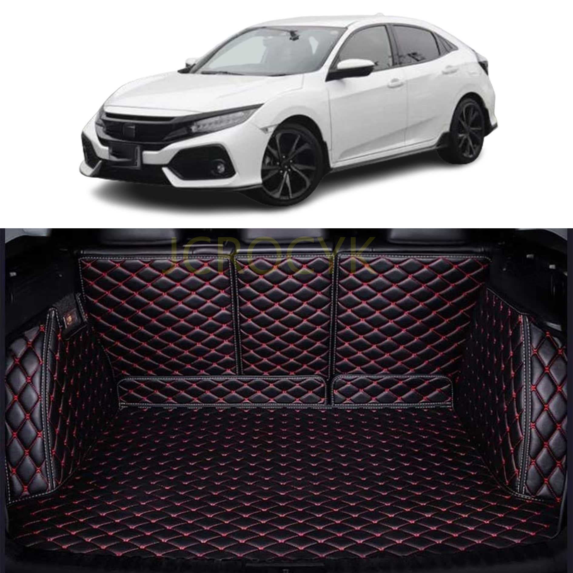 カーゴマット カスタム トランクマット 3Dフルカバー ラゲッジマット ホンダ シビック ハチバックFK7 専用設計トランクマット XPE レザー ラゲッジマット 防水 耐汚れ 荷台マット for Civic Hatchback FK7 2017-2021|ヤナオレンジショップ