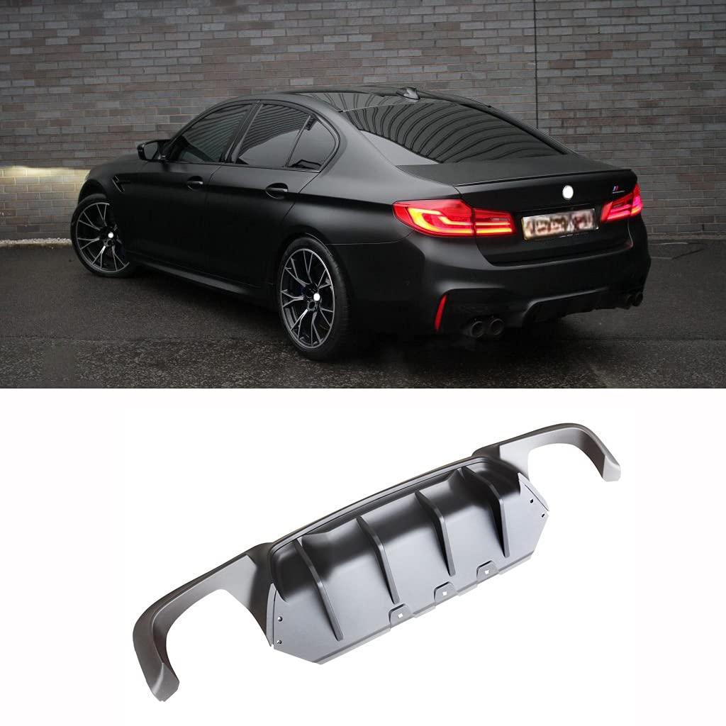 リアディフューザー BMW 2011-2016 F10 5シリーズ Mスポーツ リアパンバー F90 M5 スタイル PP製 エアロパーツ 改装専用 バンパーガード 艶消し黒|ヤナオレンジショップ