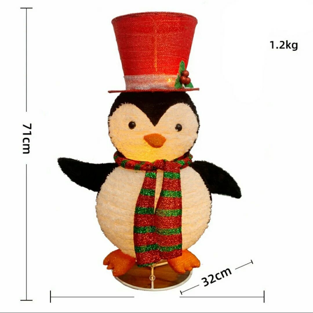 立体ペンギン イルミネーション71cmクリスマス飾り 庭 飾りパーティー装飾 クリスマスデコレーション 店 新生活用品