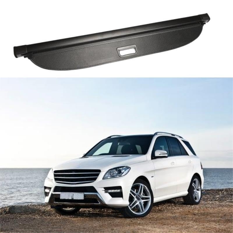 延長型 トランクカーゴカバー ラゲッジシェードシールド メルセデスベンツ ML 2012-2015 キャンバスに適合