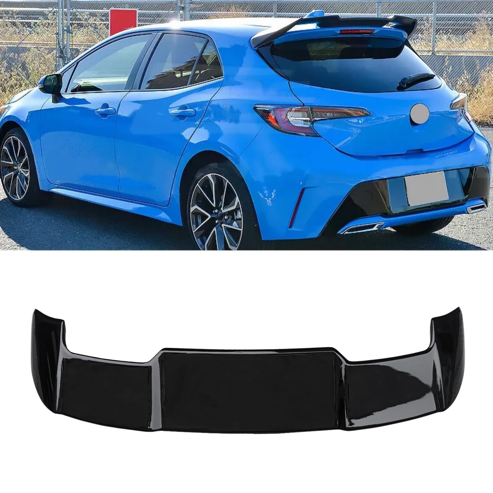 新型 トヨタ カローラ リアスポイラー 2018年6月～現行 カローラ スポーツ ハッチバック 車種専用 リアウイング トランクスポイラー リアアンダースポイラー 艶あり黒 ABS製 塗装済み エアロパーツ ガーニッシュ カーアクセサリー