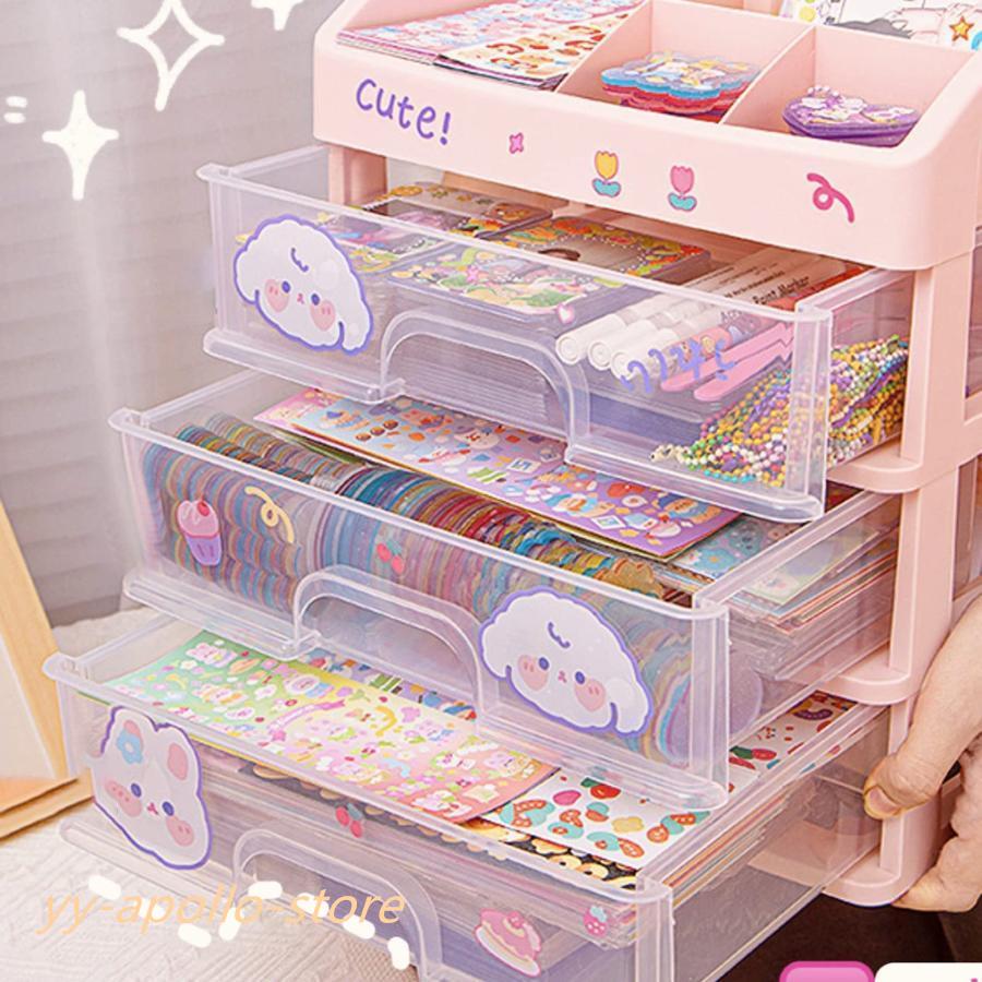 キーホルダー シール アクリル 手作り パーツ 作成キット 飾り DIY 手芸用品 オリジナル キーホルダー プレゼント 320点セット ケース付き