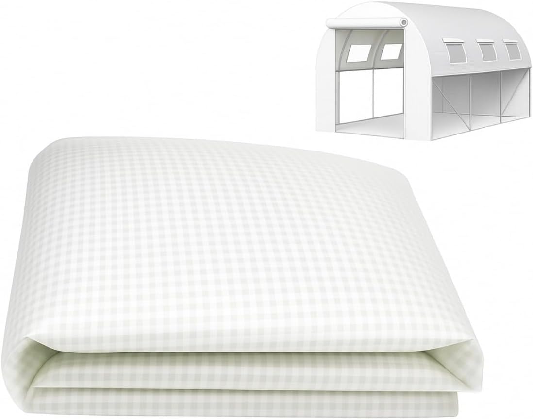 Machuel ビニールハウス 温室 3ｍ/4ｍ 家庭用 両側開閉可能 家庭菜園 ガーデニング 大型 屋外 棚 園芸 簡易温室 農業 【組立かんたん園芸ハウス】 (3m×2m×2m（カバーのみ）)