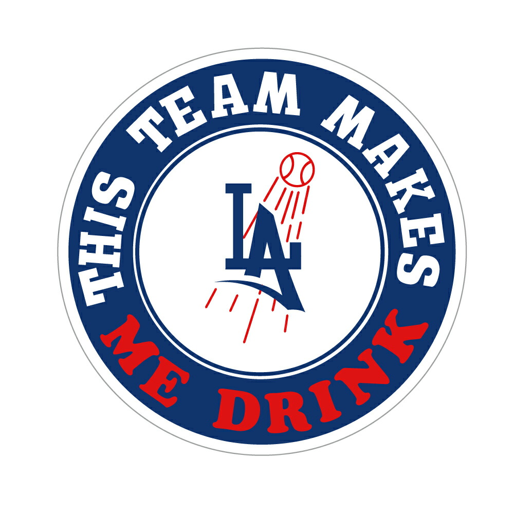 406　LosAngeles　Dodgers　ドジャース　MLB　メジャーリーグ　アメリカンステッカー　スーツケースステッカー　屋外用　大谷翔平　バンパーステッカー　ノートパソコンステッカー画像