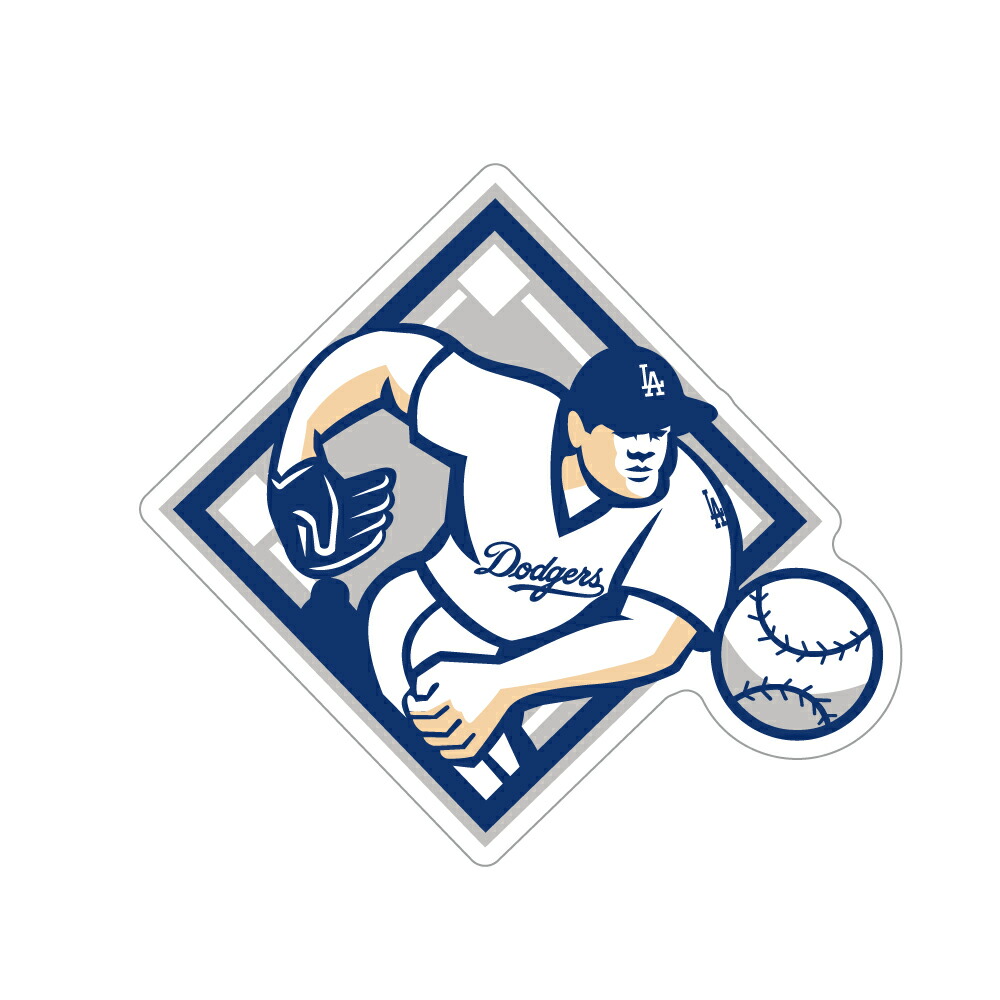 419　LosAngeles　Dodgers　ドジャース　MLB　メジャーリーグ　アメリカンステッカー　スーツケースステッカー　屋外用　大谷翔平　バンパーステッカー　ノートパソコンステッカー画像