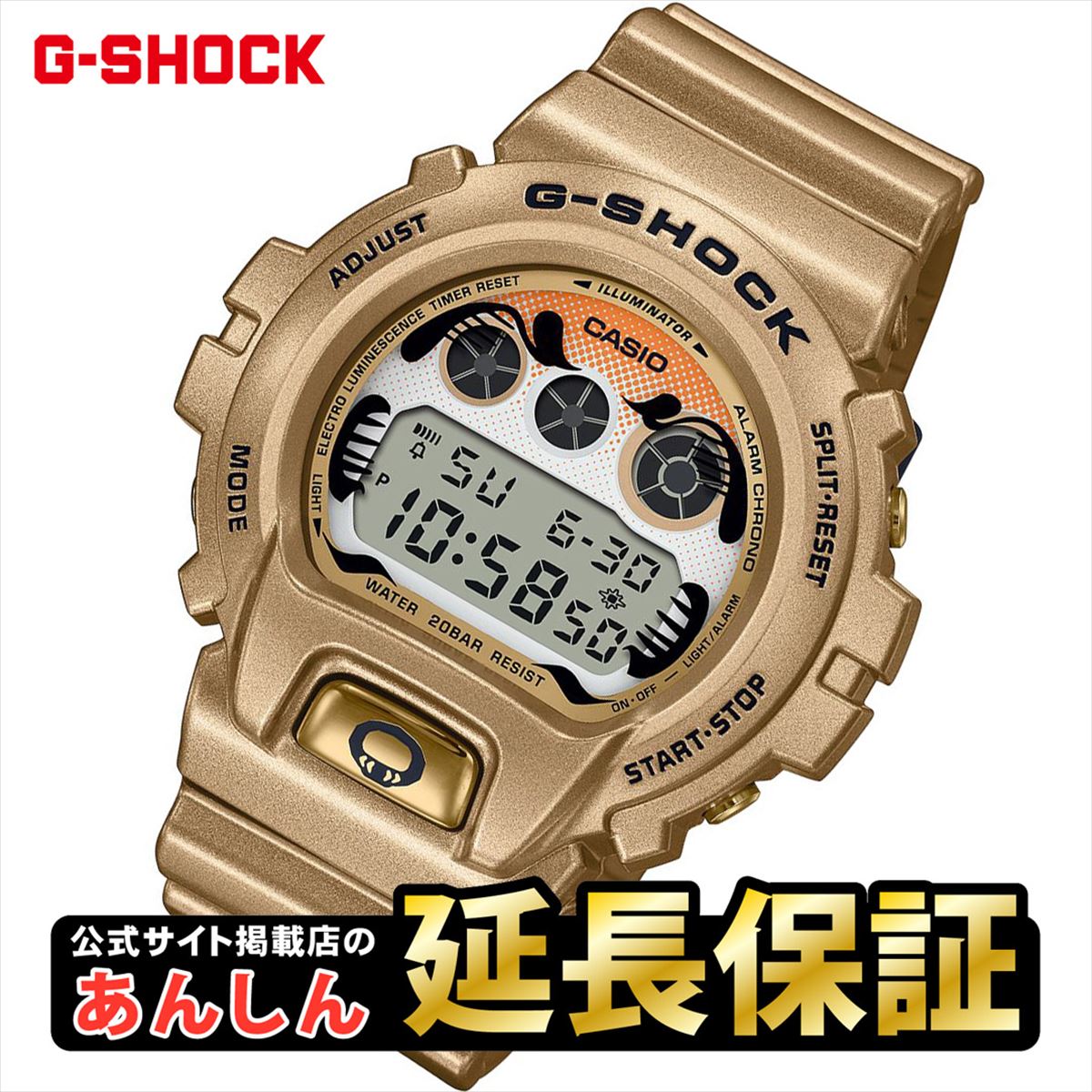 腕時計(デジタル) G-SHOCK DW-6900GDA-9JR 【縁起物】【金達磨】 で