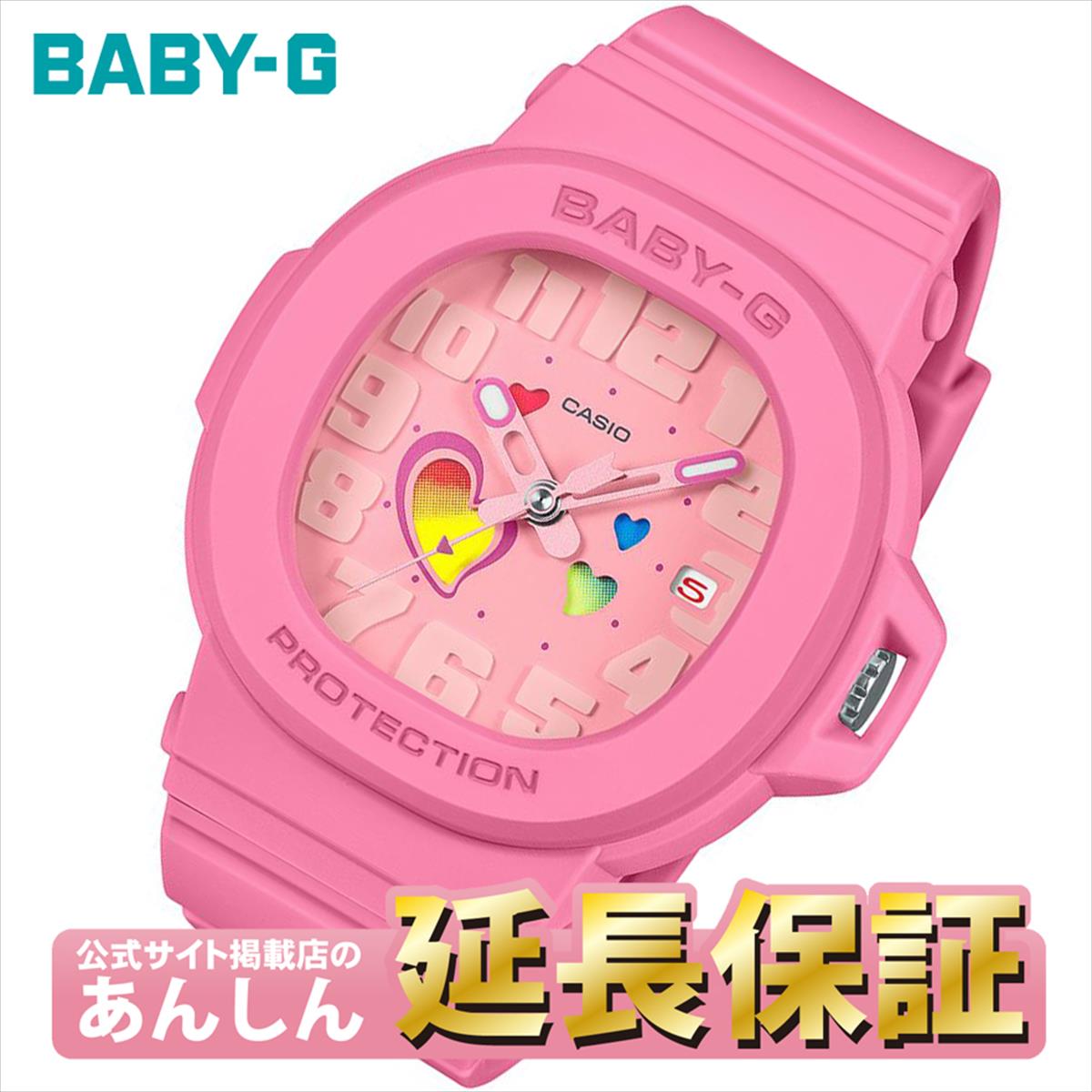 【10%OFFクーポン＋感謝デー最大4倍★】カシオ ベビーG BGA-10-4AJF 文字板を彩るハートモチーフ CASIO BABY-G【0525】【rx01】【店頭受取可能商品】