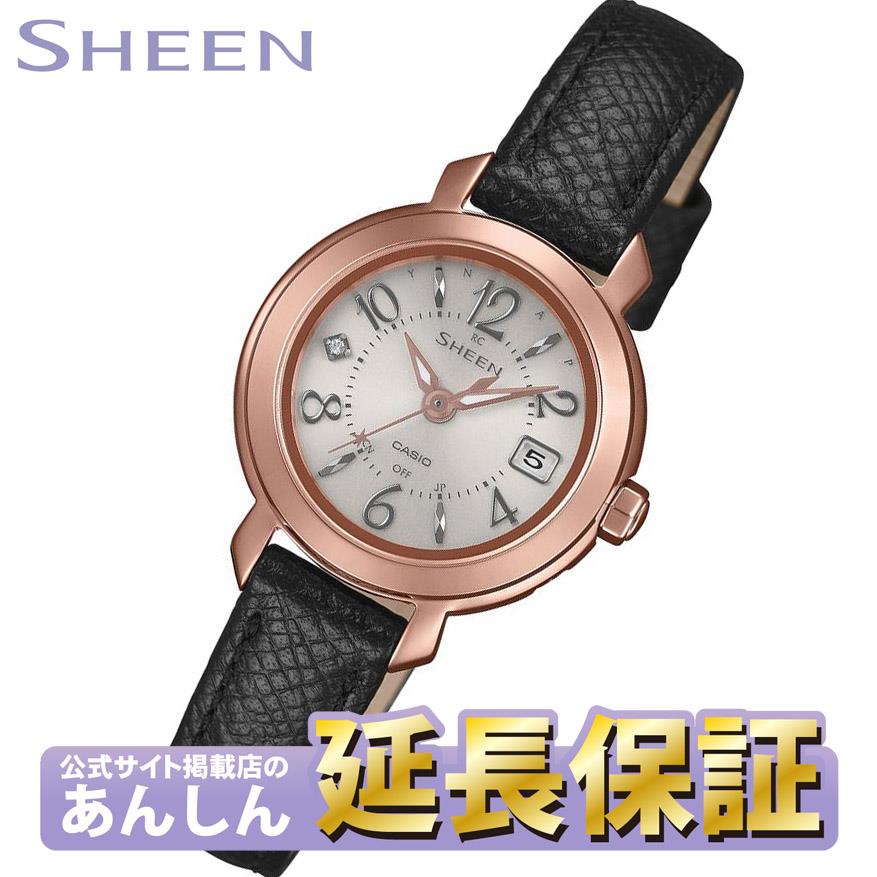 【20日は抽選ポイント+10%OFFクーポン】カシオ シーン SHW-5300PGL-7AJF ピンクゴールド&times;ブラックレザー 電波ソーラー サファイアガラス CASIO SHEEN 【0226】【rx01】【店頭受取可能商品】｜YANOオンライン店